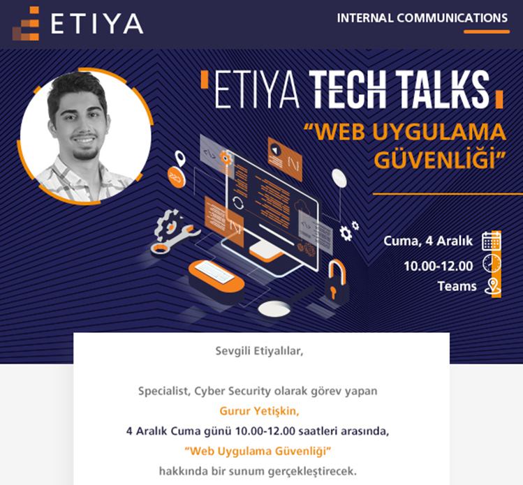 Etiya Tech Talks — Web Application Security